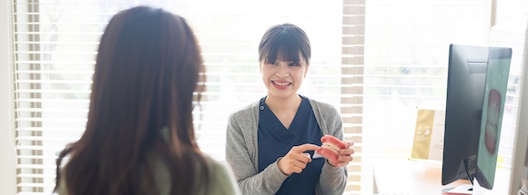 患者様のお悩みをていねいにヒアリングしていきます。